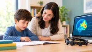 Neurofeedback for Dyslexia Guided Learning with Brain Technology